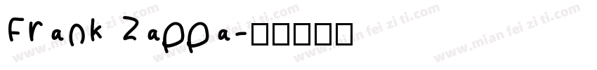 Frank Zappa字体转换